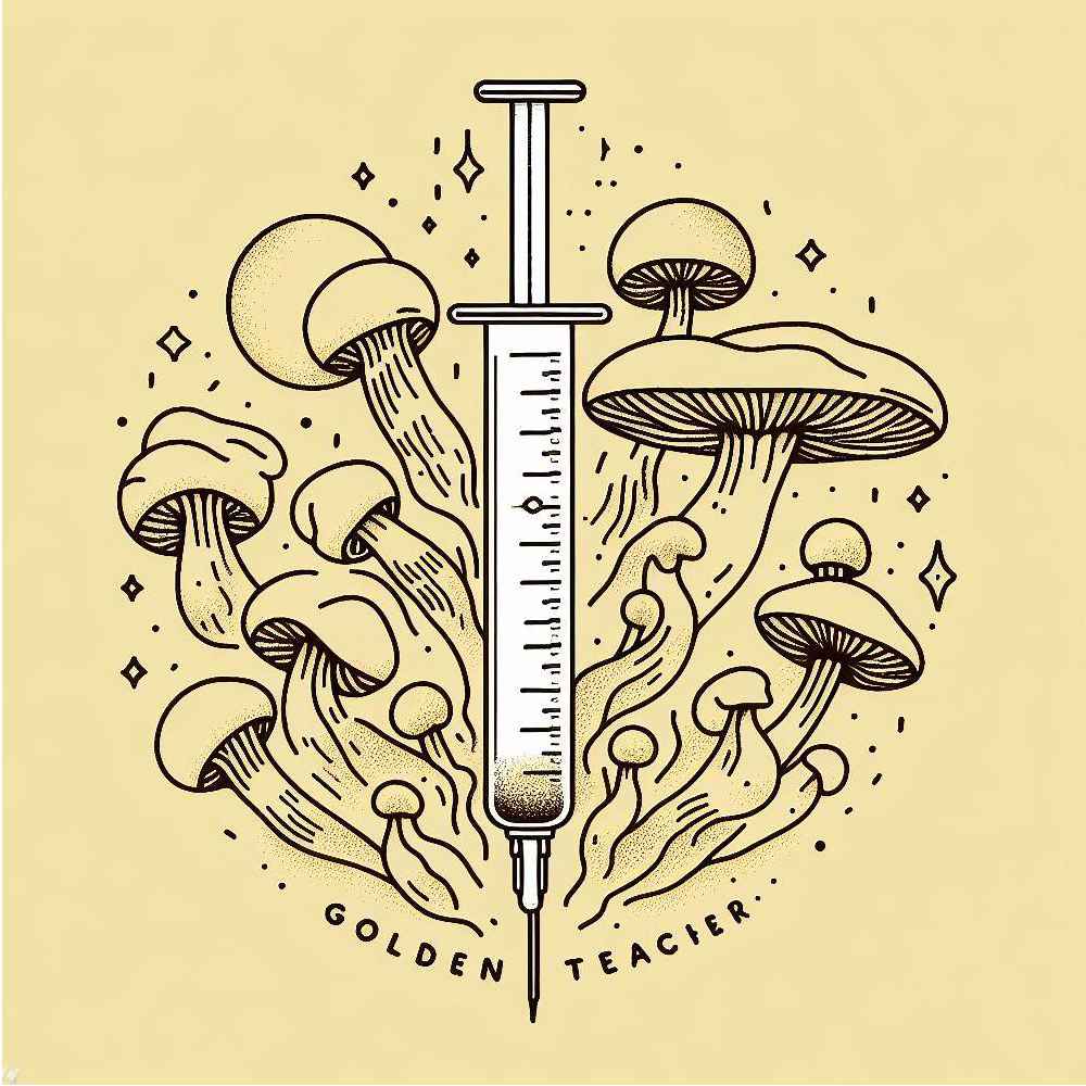 golden teacher spore syringe